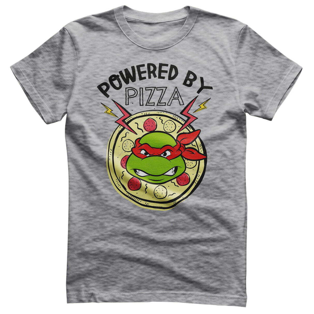 Teenage Mutant Ninja Turtles - Powered By Pizza Mens T-Shirt