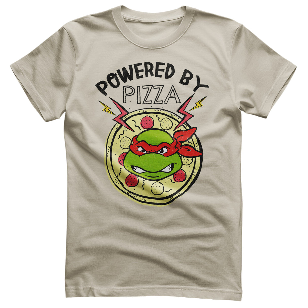 Teenage Mutant Ninja Turtles - Powered By Pizza Mens T-Shirt