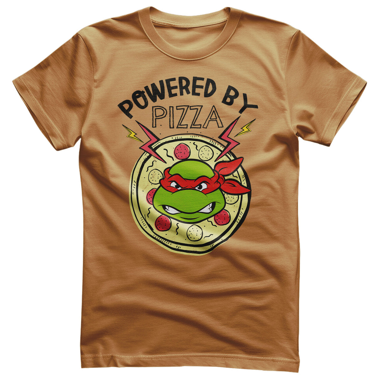 Teenage Mutant Ninja Turtles - Powered By Pizza Mens T-Shirt