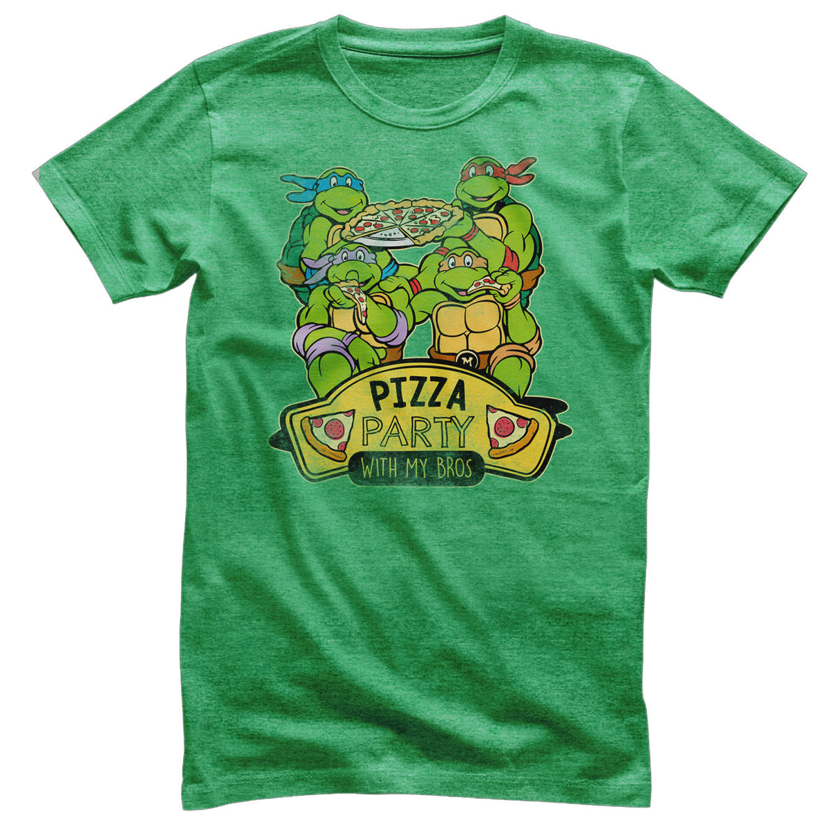 Teenage Mutant Ninja Turtles - Pizza Party With My Bros Mens T-Shirt