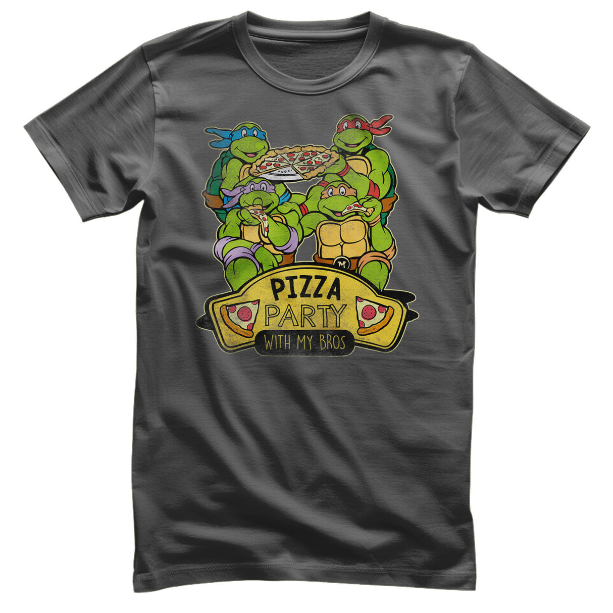 Teenage Mutant Ninja Turtles - Pizza Party With My Bros Mens T-Shirt