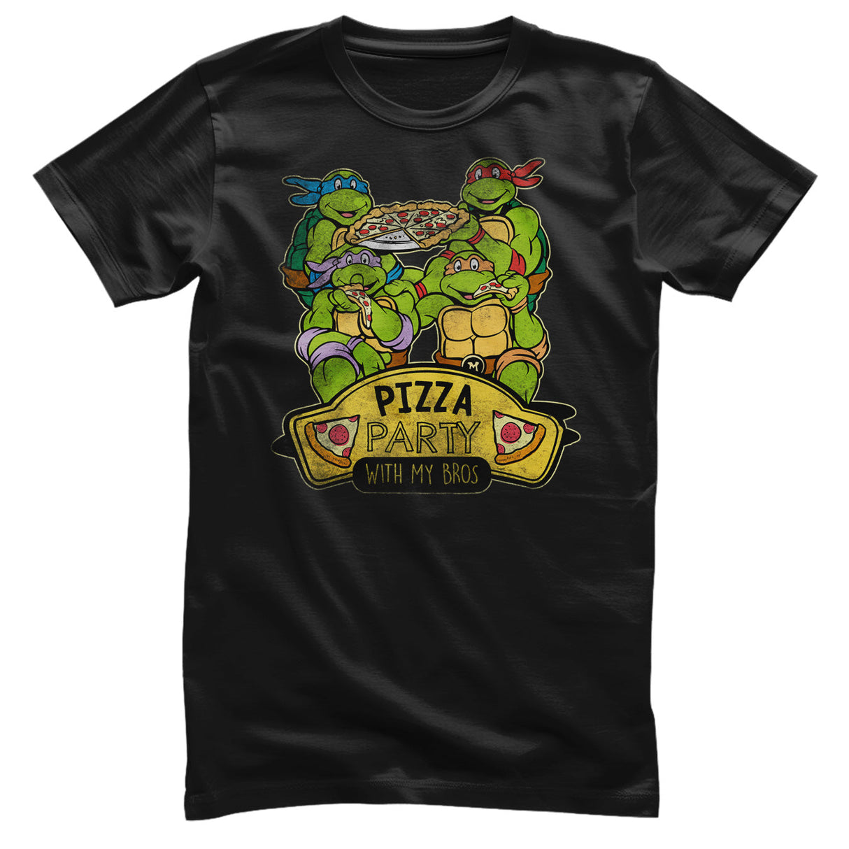 Teenage Mutant Ninja Turtles - Pizza Party With My Bros Mens T-Shirt