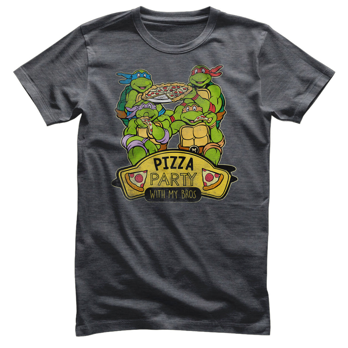 Teenage Mutant Ninja Turtles - Pizza Party With My Bros Mens T-Shirt