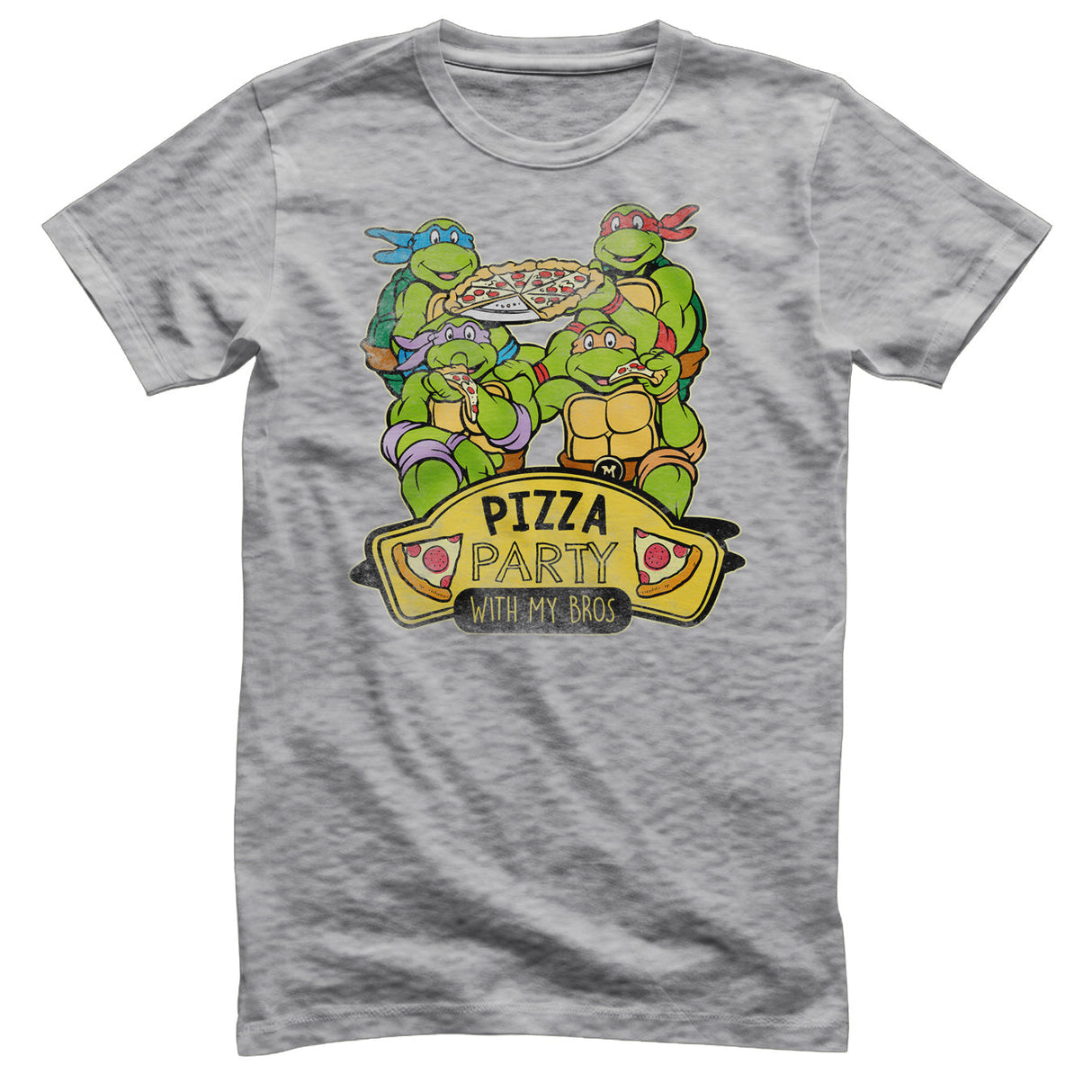 Teenage Mutant Ninja Turtles - Pizza Party With My Bros Mens T-Shirt