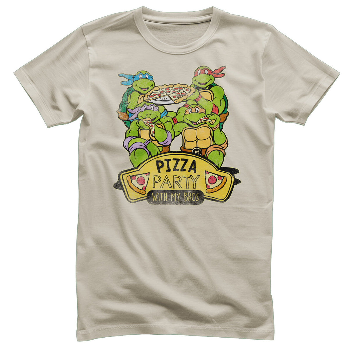 Teenage Mutant Ninja Turtles - Pizza Party With My Bros Mens T-Shirt