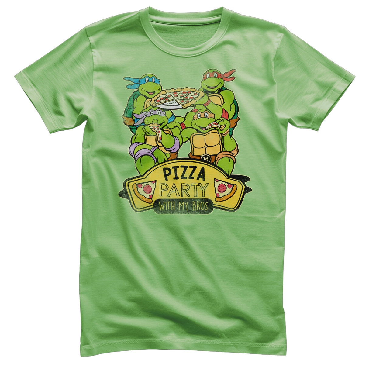 Teenage Mutant Ninja Turtles - Pizza Party With My Bros Mens T-Shirt