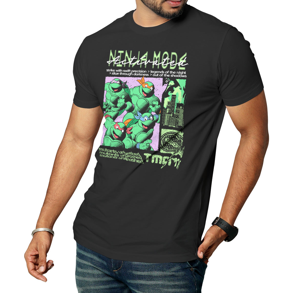 Teenage Mutant Ninja Turtles - Ninja Mode Activated Mens T-Shirt