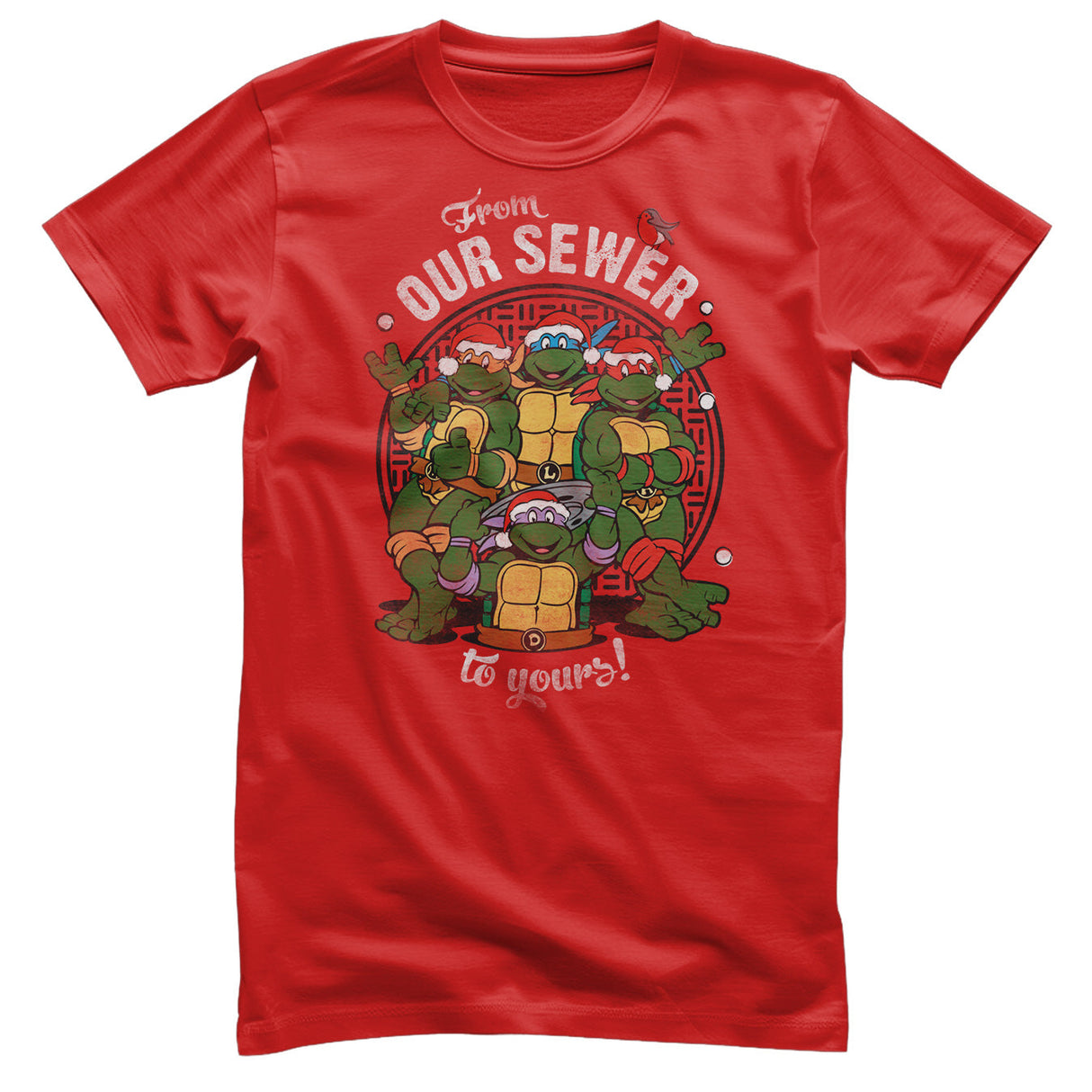 Teenage Mutant Ninja Turtles - From Our Sewer To Yours! Mens T-Shirt