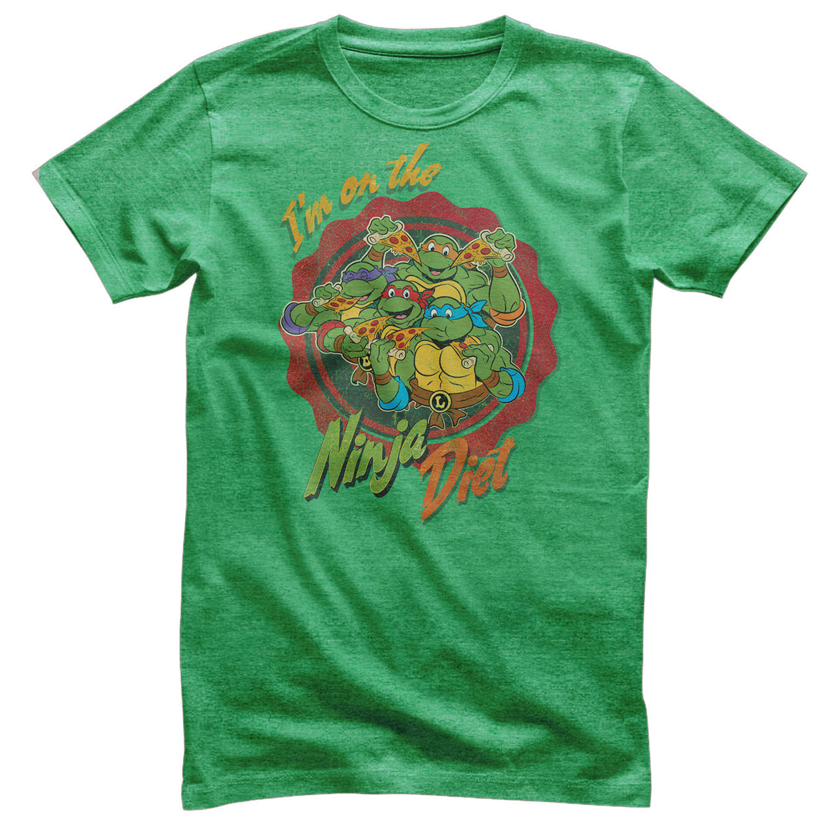 Teenage Mutant Ninja Turtles - On The Pizza Diet Mens T-Shirt