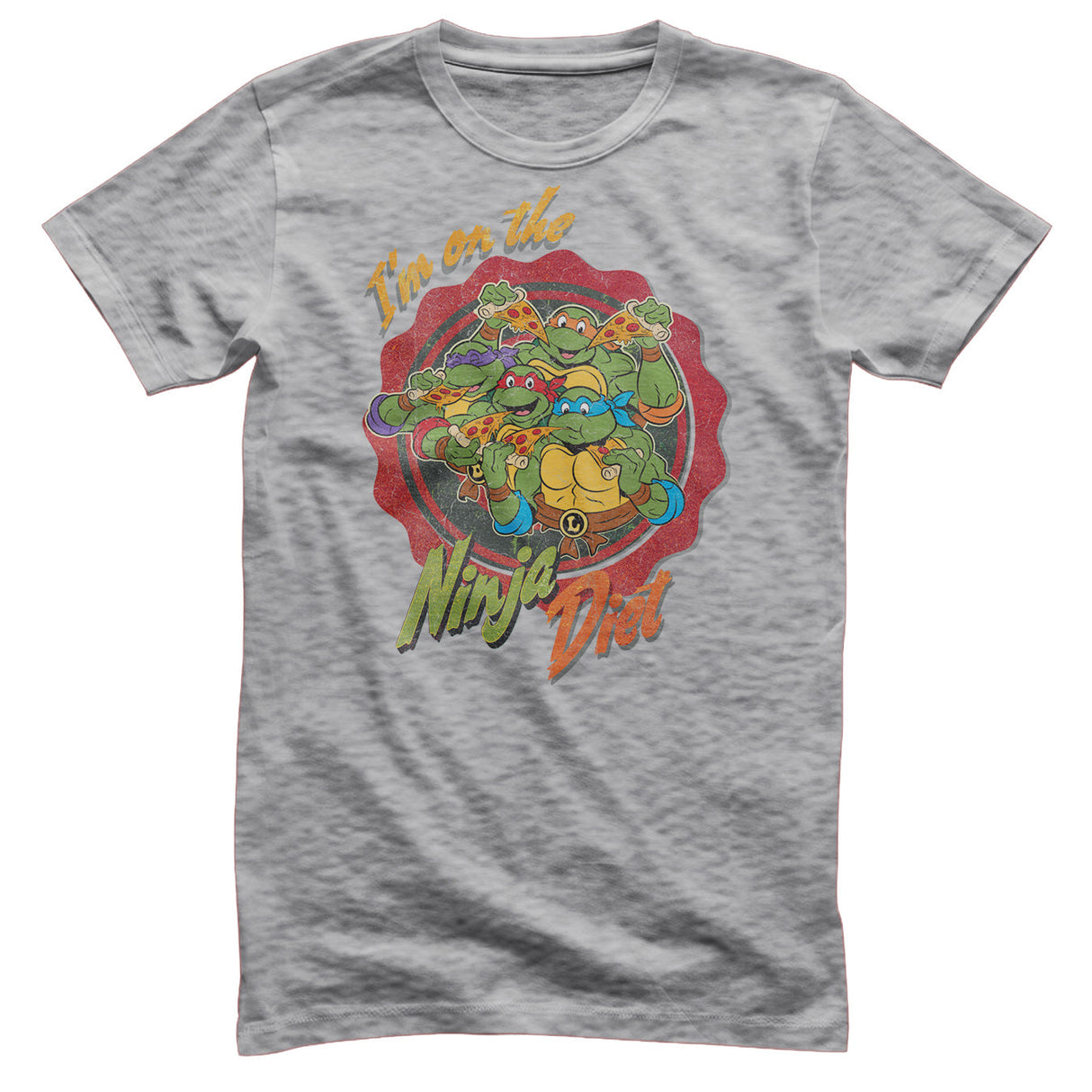 Teenage Mutant Ninja Turtles - On The Pizza Diet Mens T-Shirt