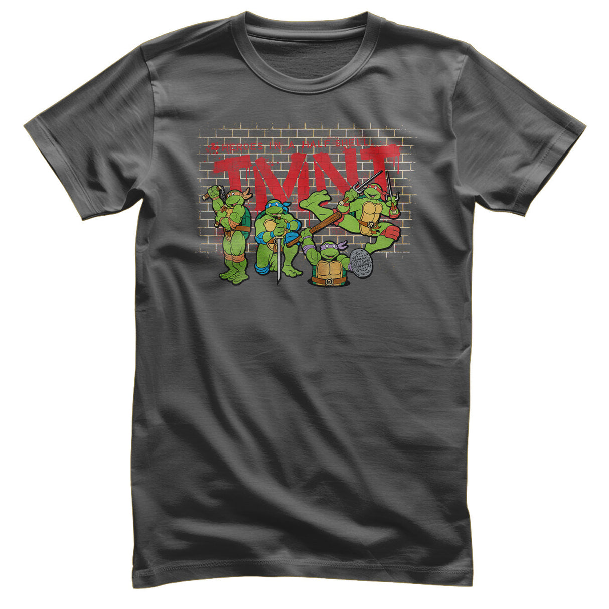 Teenage Mutant Ninja Turtles - TMNT - Graffiti Wall Heroes Mens T-Shirt