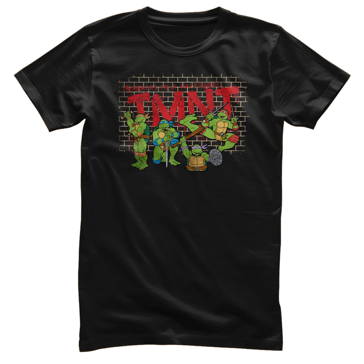 Teenage Mutant Ninja Turtles - TMNT - Graffiti Wall Heroes Mens T-Shirt