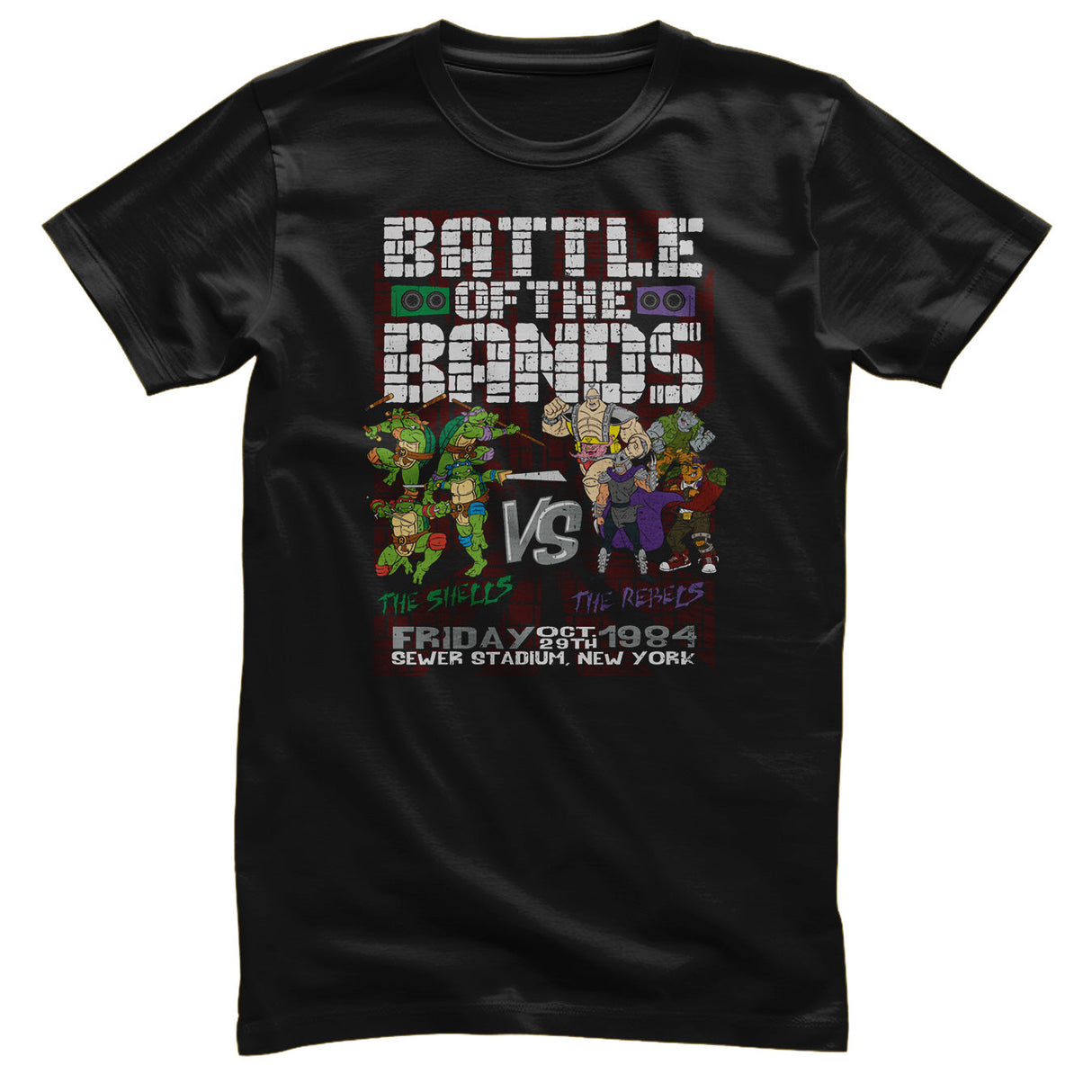 Teenage Mutant Ninja Turtles - Battle Of The Bands Mens T-Shirt