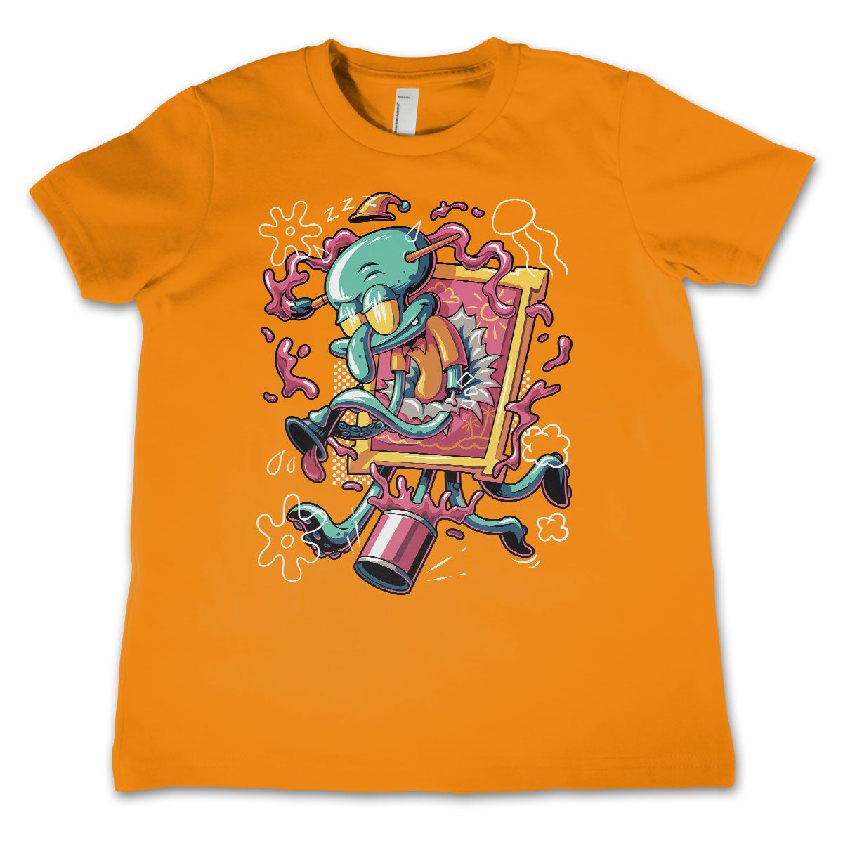 SpongeBob SquarePants - Squidward Art Crash Kids T-Shirt