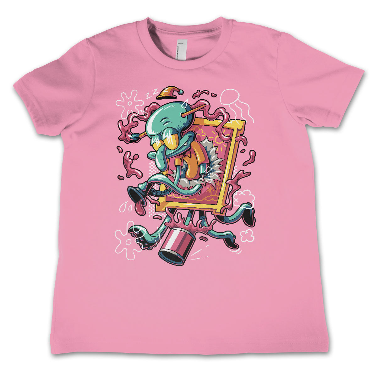 SpongeBob SquarePants - Squidward Art Crash Kids T-Shirt