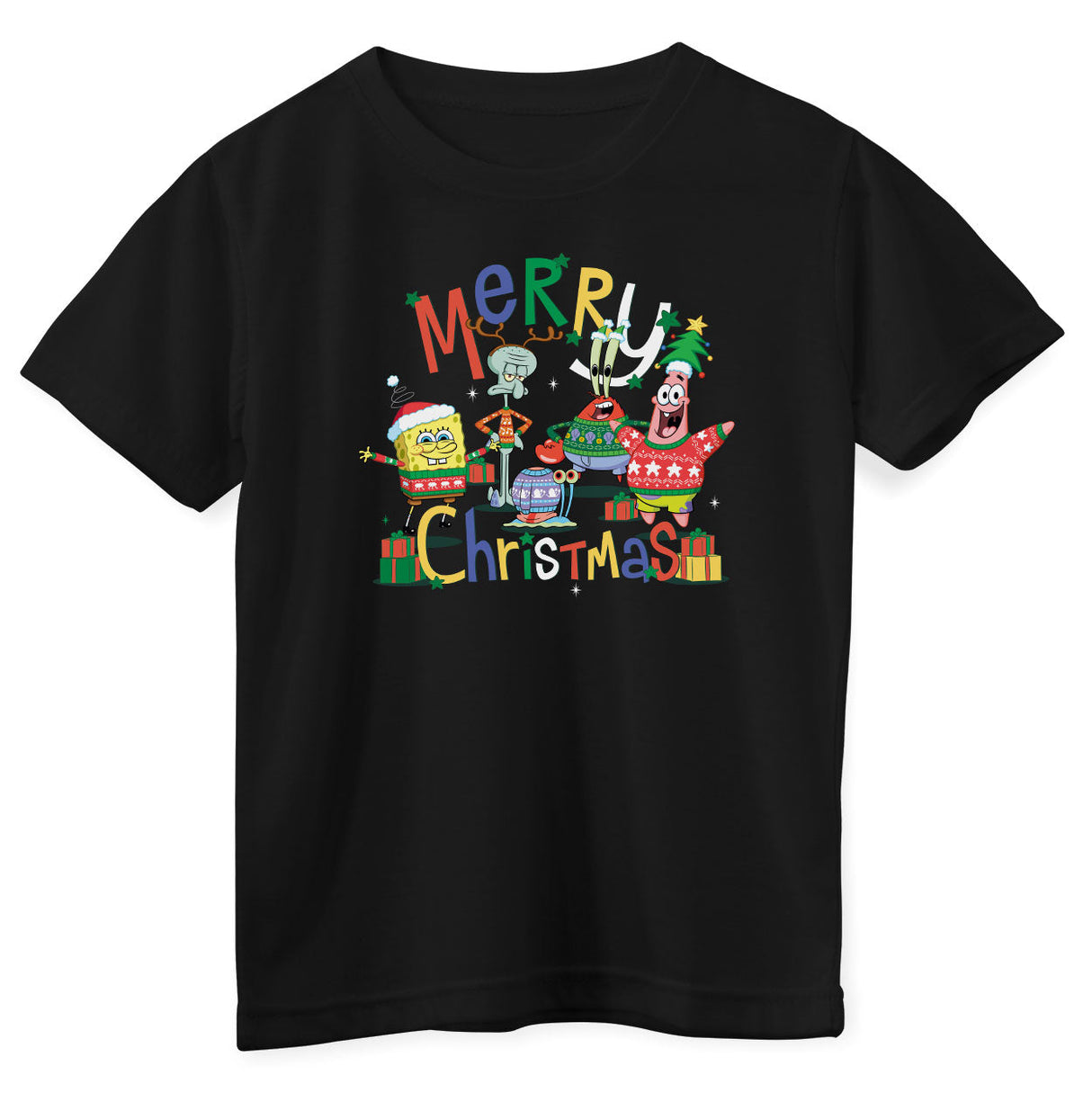 Garfield - SpongeBob - Merry Christmas Kids T-Shirt