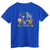 Garfield - SpongeBob - Merry Christmas Kids T-Shirt