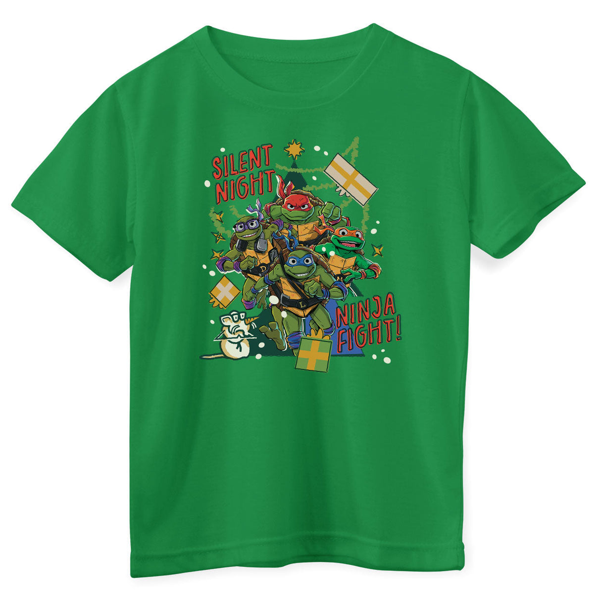 Teenage Mutant Ninja Turtles - Silent Night - Ninja Fight Kids T-Shirt