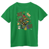 Teenage Mutant Ninja Turtles - Silent Night - Ninja Fight Kids T-Shirt