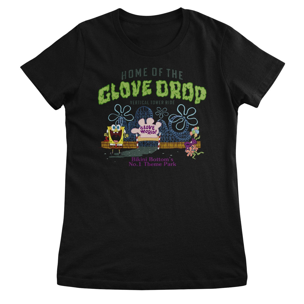 SpongeBob SquarePants - Glove World Theme Park Women T-Shirt