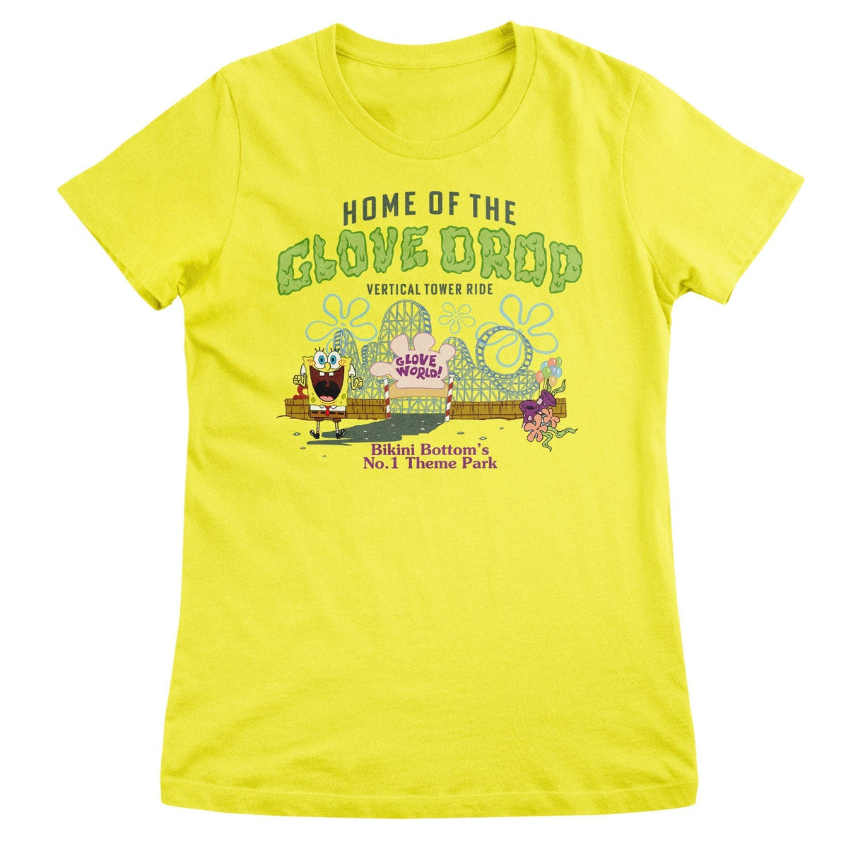 SpongeBob SquarePants - Glove World Theme Park Women T-Shirt