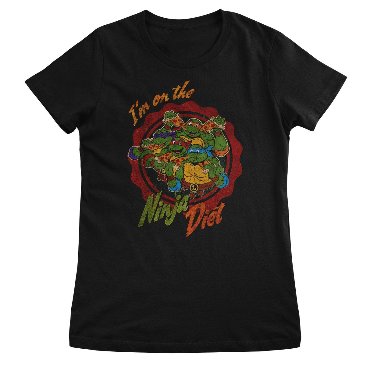 Teenage Mutant Ninja Turtles - On The Pizza Diet Women T-Shirt