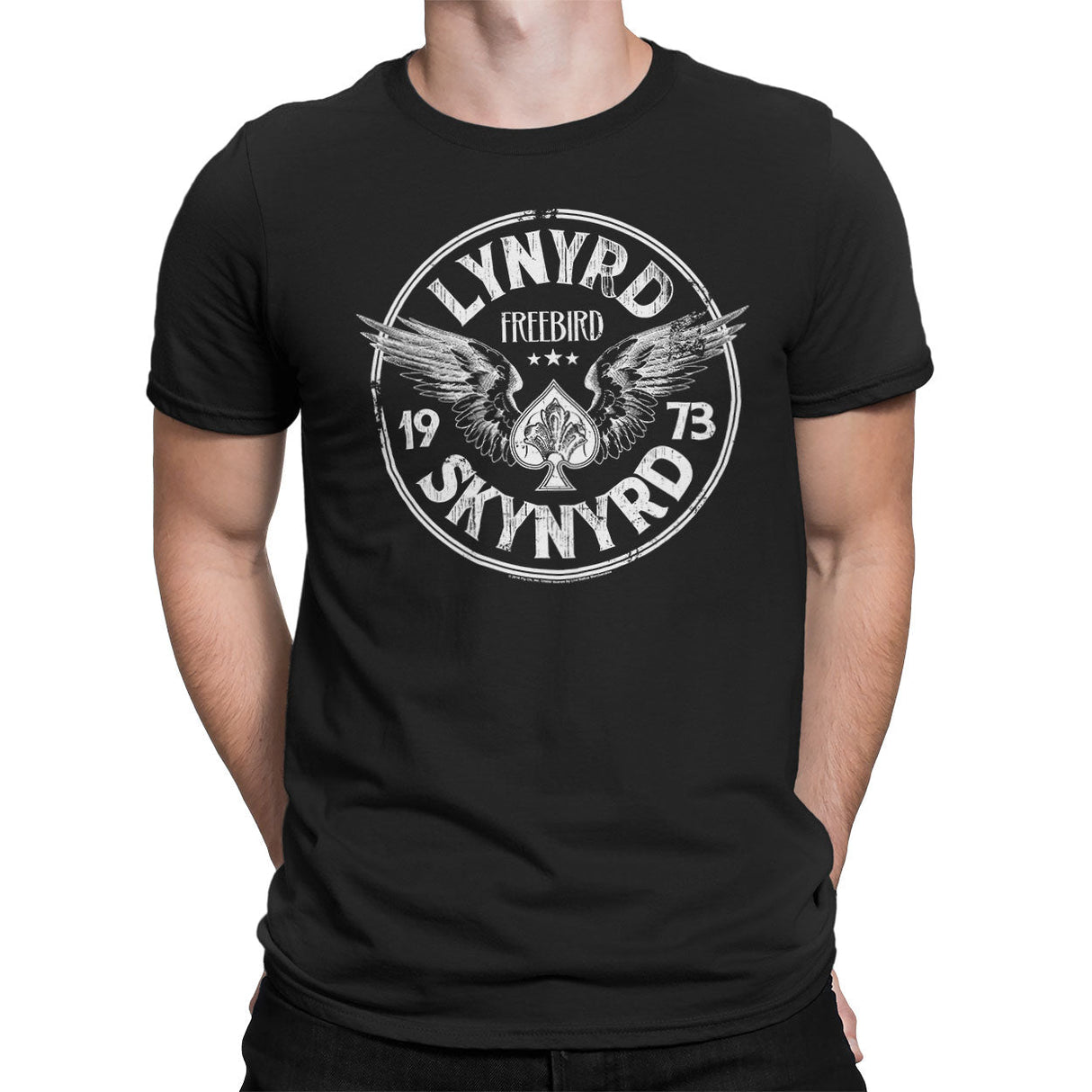 Lynyrd Skynyrd - 1973 Circle Patch Mens T-Shirt