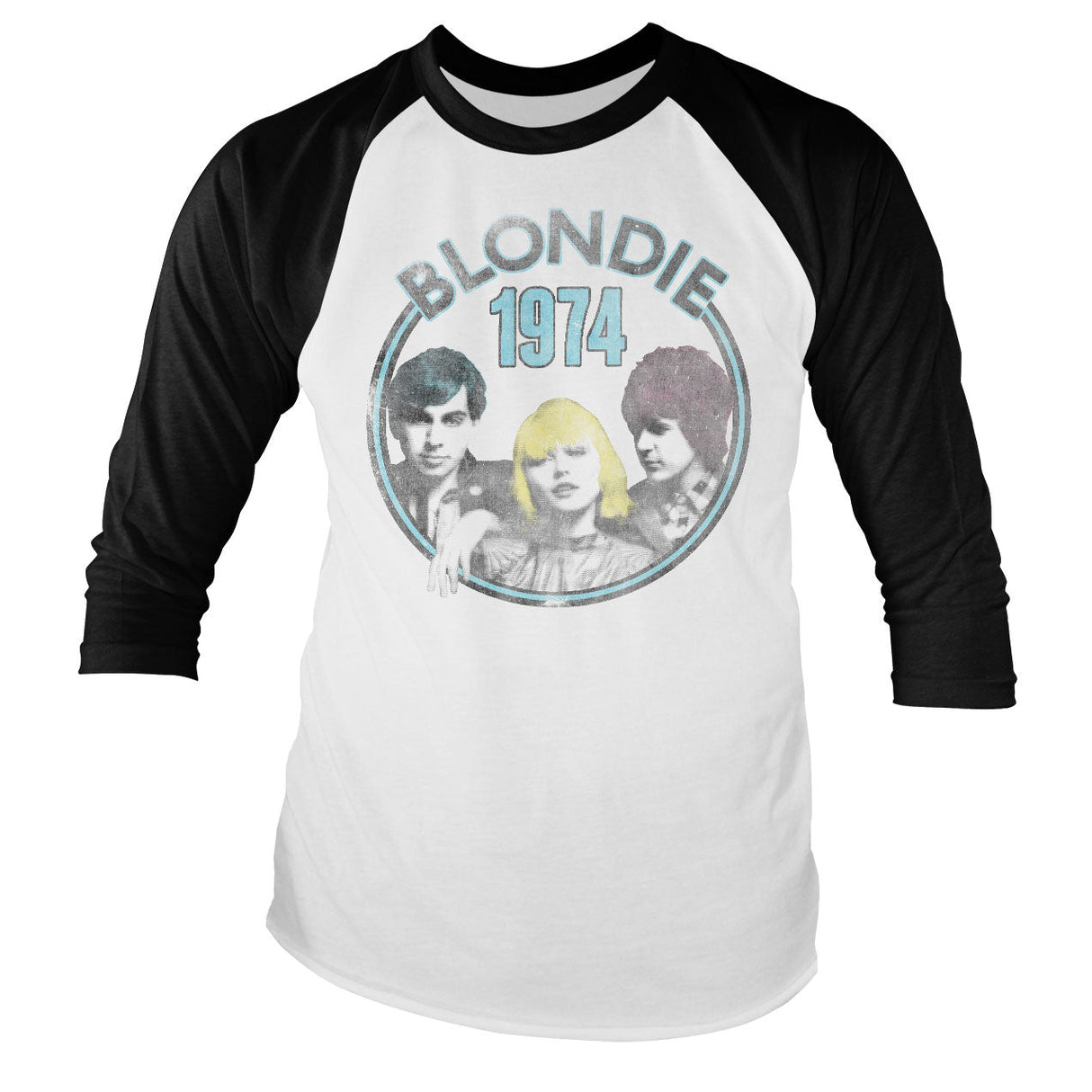 Blondie - Circular 1974 Baseball Long Sleeve T-Shirt