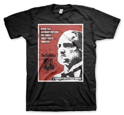 The Godfather - Never Tell Anybody Mens T-Shirt