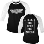 Top Gun: Maverick - Top Gun Maverick - Need For Speed Baseball Long Sleeve T-Shirt