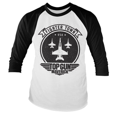 Top Gun: Maverick - Top Gun Maverick Fighter Town Baseball Long Sleeve T-Shirt