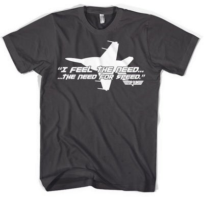 Top Gun - I Feel The Need for Speed Mens T-Shirt