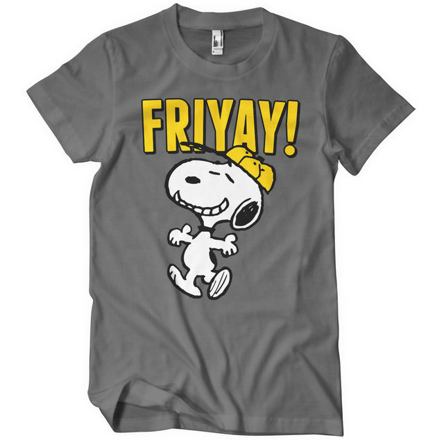 Peanuts - Snoopy - Friyay! Mens T-Shirt featuring the Friyay! Mens T-Shirt design