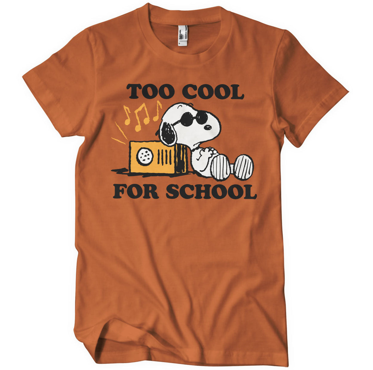 Peanuts - Snoopy - Too Cool For School Mens T-Shirt