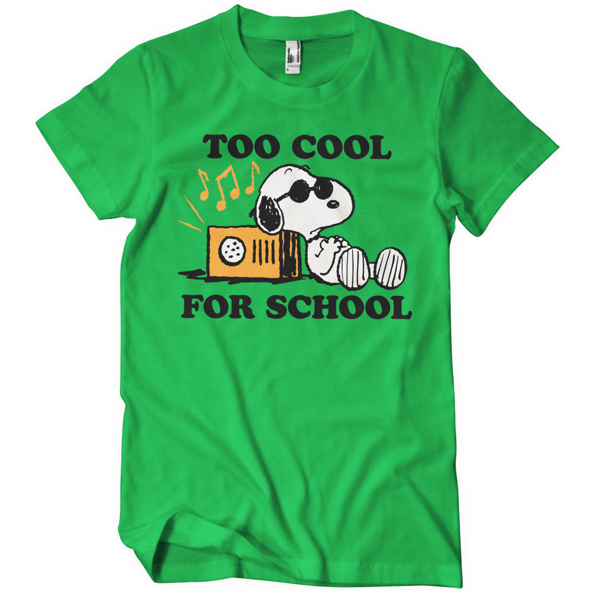 Peanuts - Snoopy - Too Cool For School Mens T-Shirt