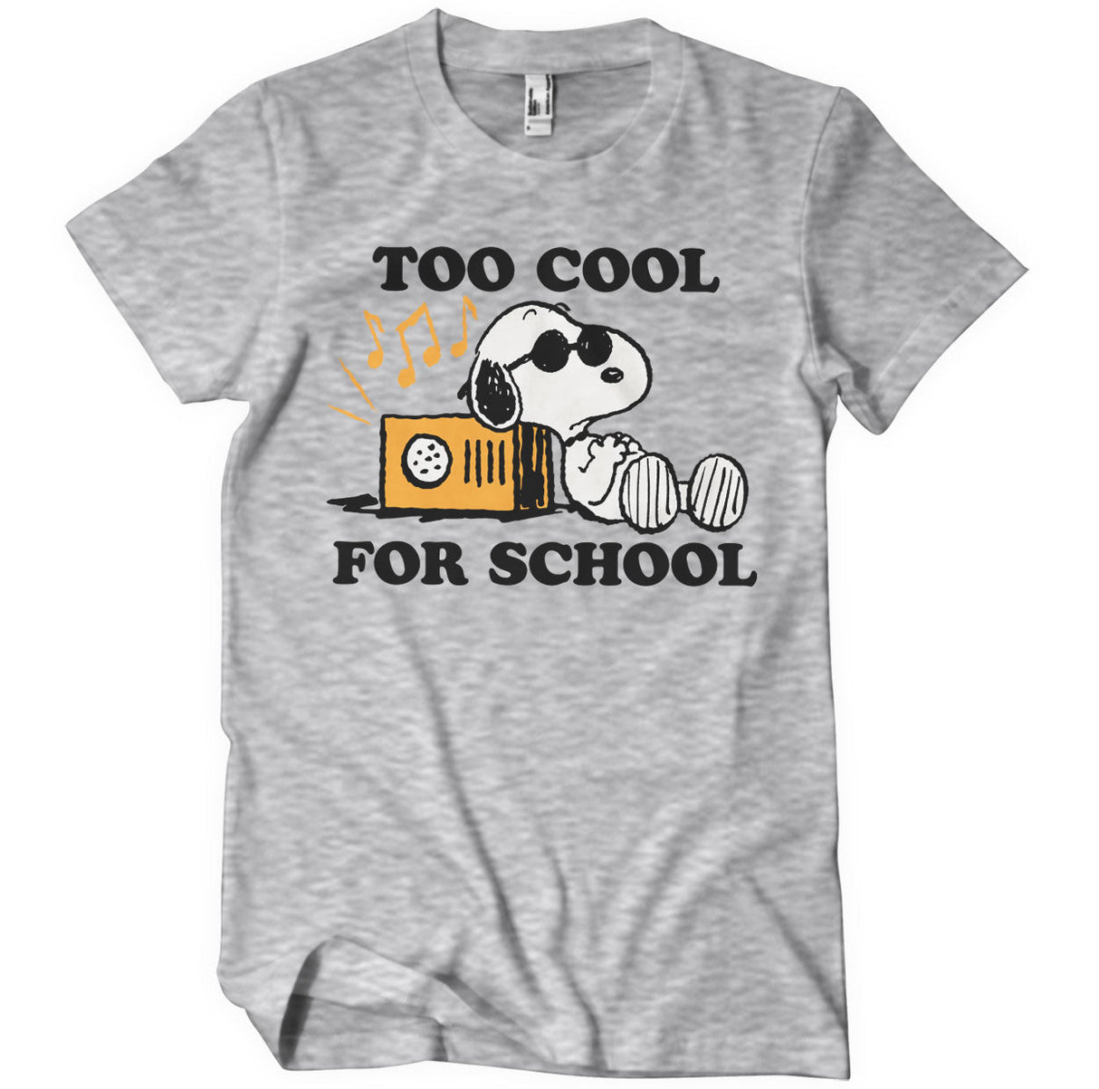 Peanuts - Snoopy - Too Cool For School Mens T-Shirt