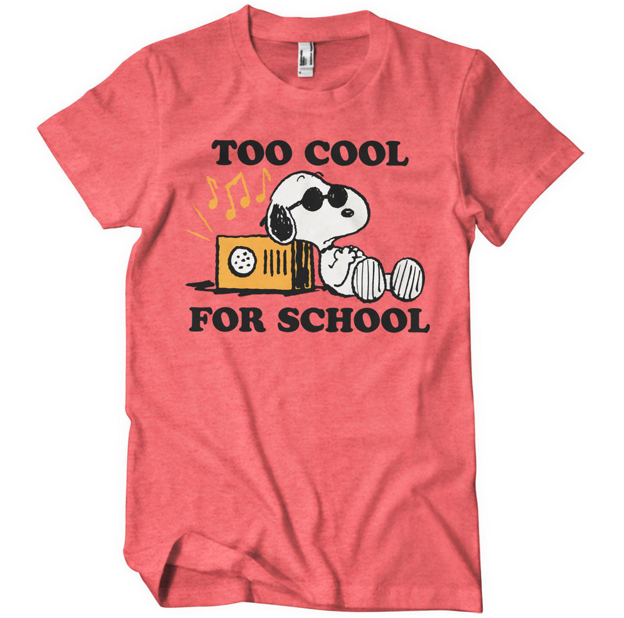 Peanuts - Snoopy - Too Cool For School Mens T-Shirt