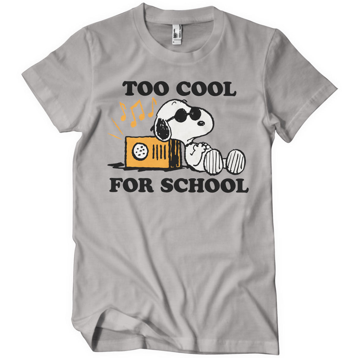Peanuts - Snoopy - Too Cool For School Mens T-Shirt