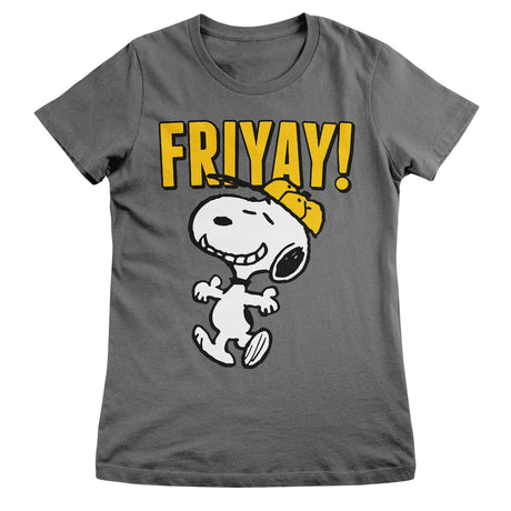 Peanuts - Snoopy - Friyay! Women T-Shirt featuring the Friyay! Women T-Shirt design