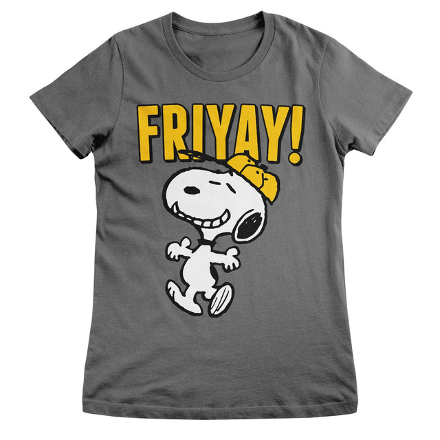 Peanuts - Snoopy - Friyay! Women T-Shirt featuring the Friyay! Women T-Shirt design