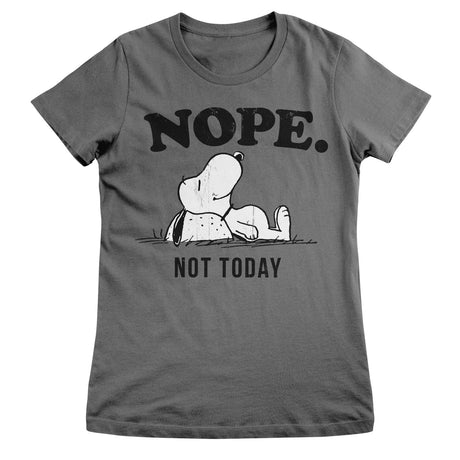 Peanuts - Nope. Not Today Women T-Shirt featuring the Nope. Not Today Women T-Shirt design