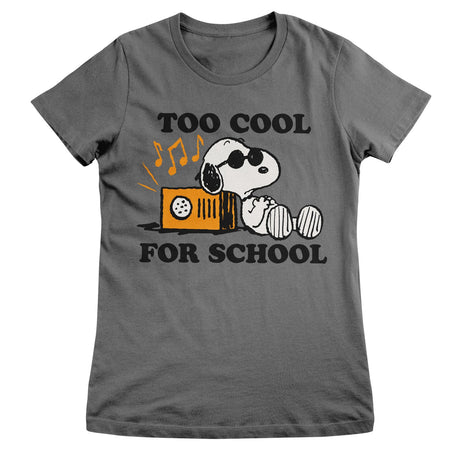 Peanuts - Snoopy - Too Cool For School Women T-Shirt featuring the Too Cool For School Women T-Shirt design