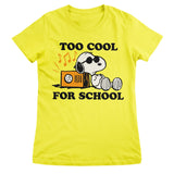 Peanuts - Snoopy - Too Cool For School Women T-Shirt