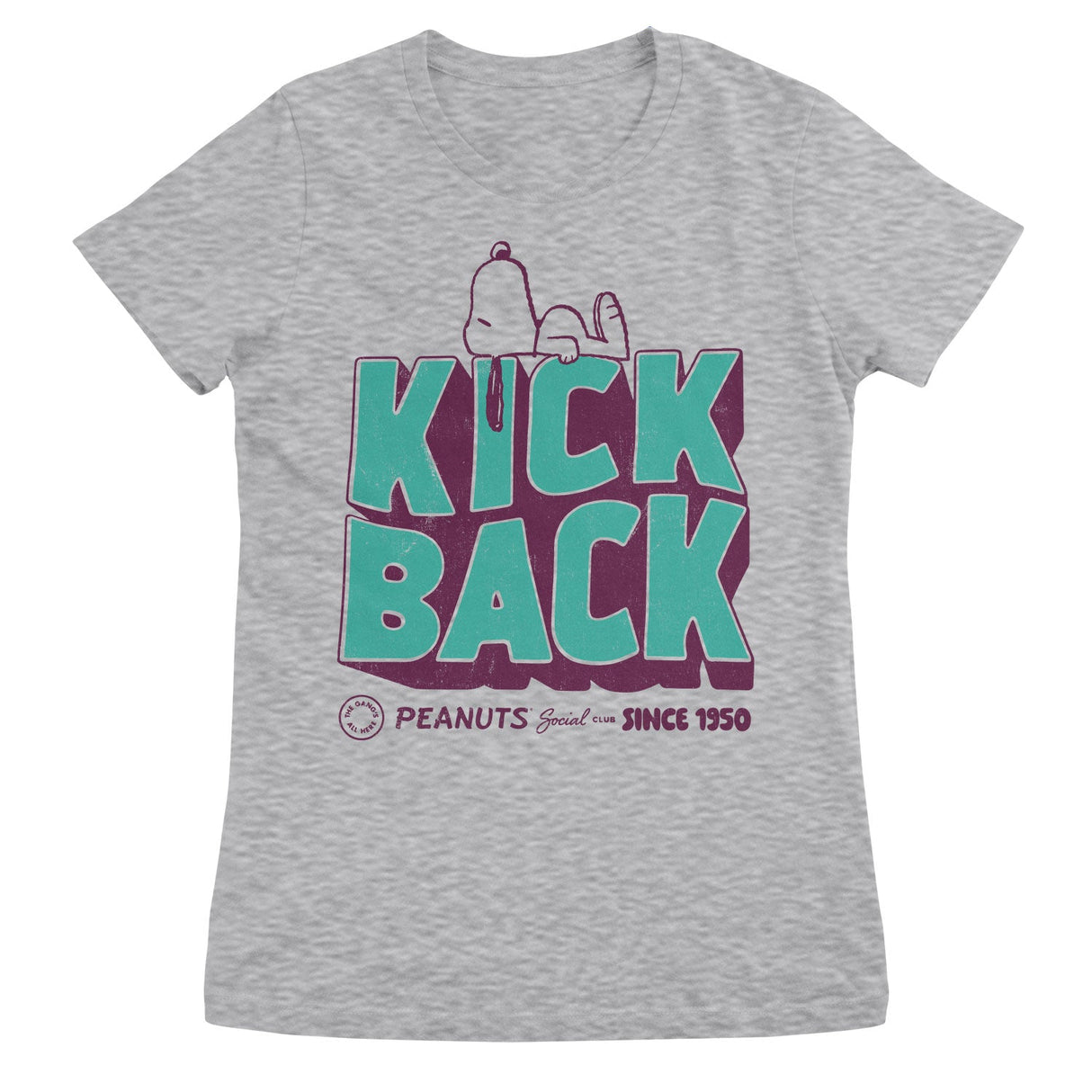 Peanuts - Kick Back Social Club Women T-Shirt featuring the Kick Back Social Club Women T-Shirt design