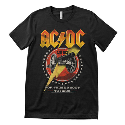 AC/DC - 1981 For Those About To Rock Mens T-Shirt