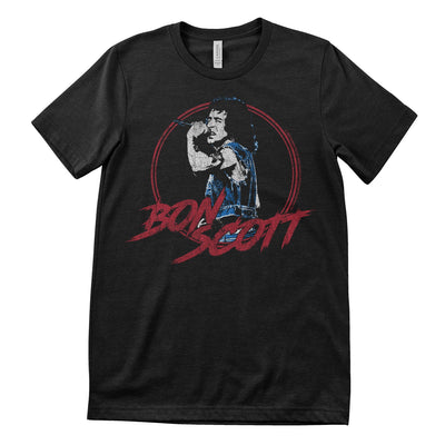 Bon Scott - Live Mens T-Shirt