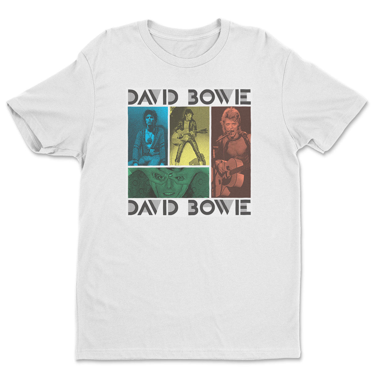 David Bowie - Retro Bowie Halftones Mens T-Shirt