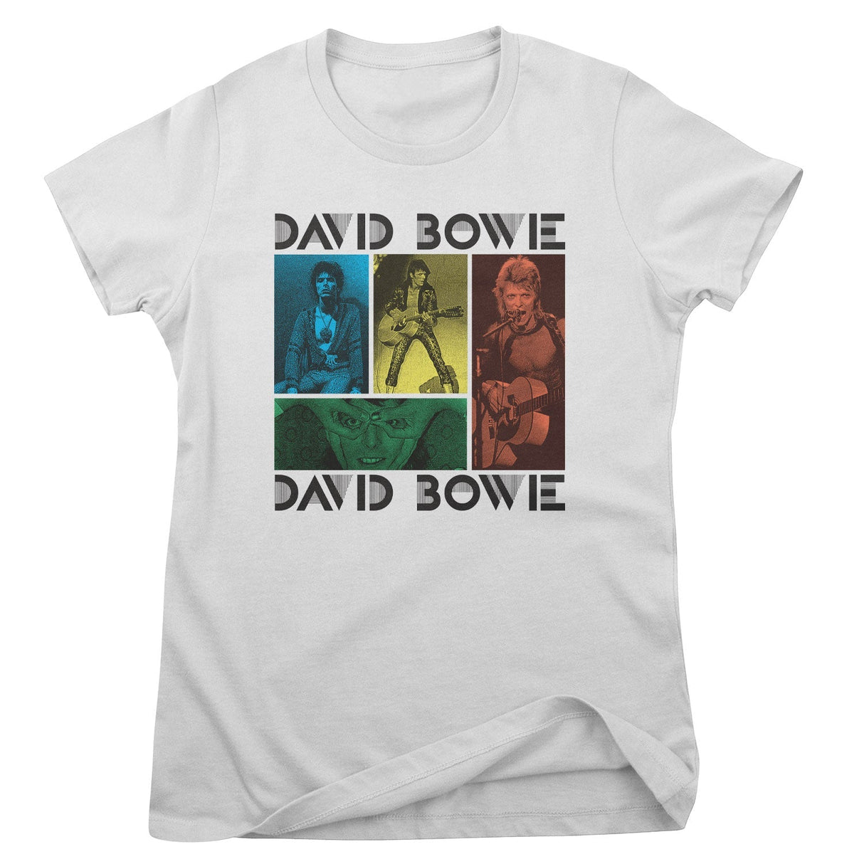 David Bowie - Retro Bowie Halftones Women T-Shirt
