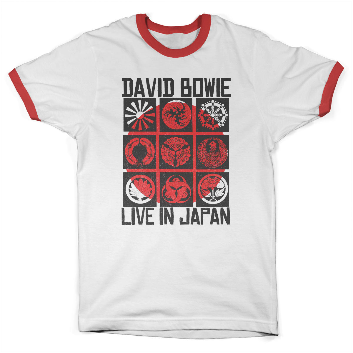 David Bowie - Live In Japan Ringer Mens T-Shirt