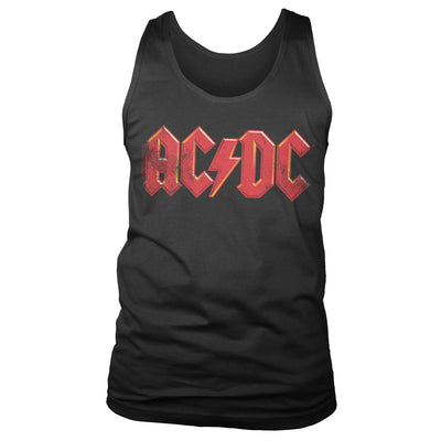 AC/DC - Distressed Logo Mens Tank Top Vest